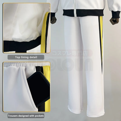 Haikyuu!! Kotaro Bokuto & Keiji Akaashi Cosplay Costume - Fukurodani High School Uniform Embroidered Full-Zip Tracksuit