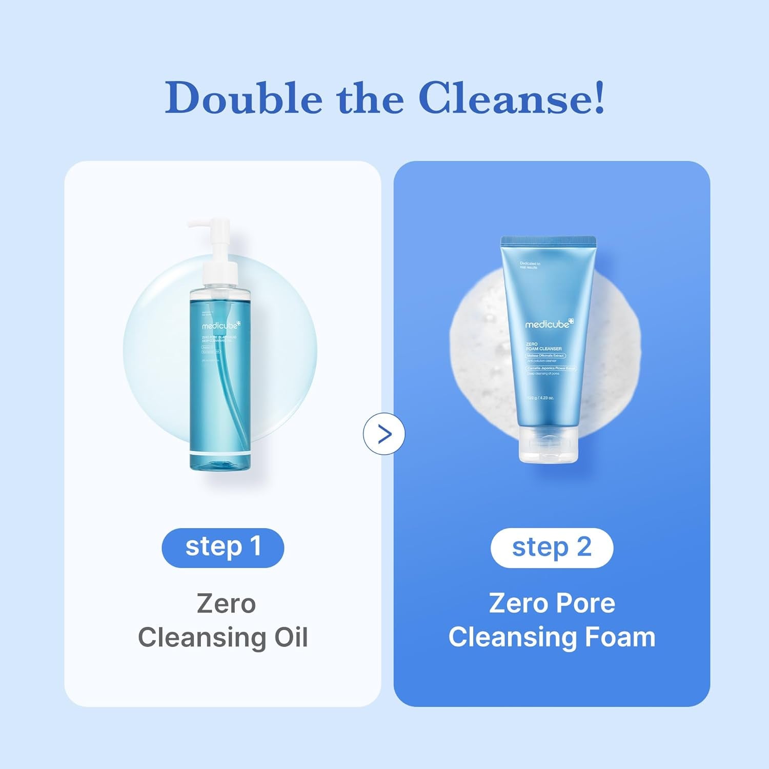 Facial Cleanser Zero Foam Cleanser for Pore & Excess Oil Care | Daily Gentle Cleansing Foam - Excess Sebum Control, Hydration, Pore Minimization, Korean Skincare, Sensitive Skin, 4.23 Oz