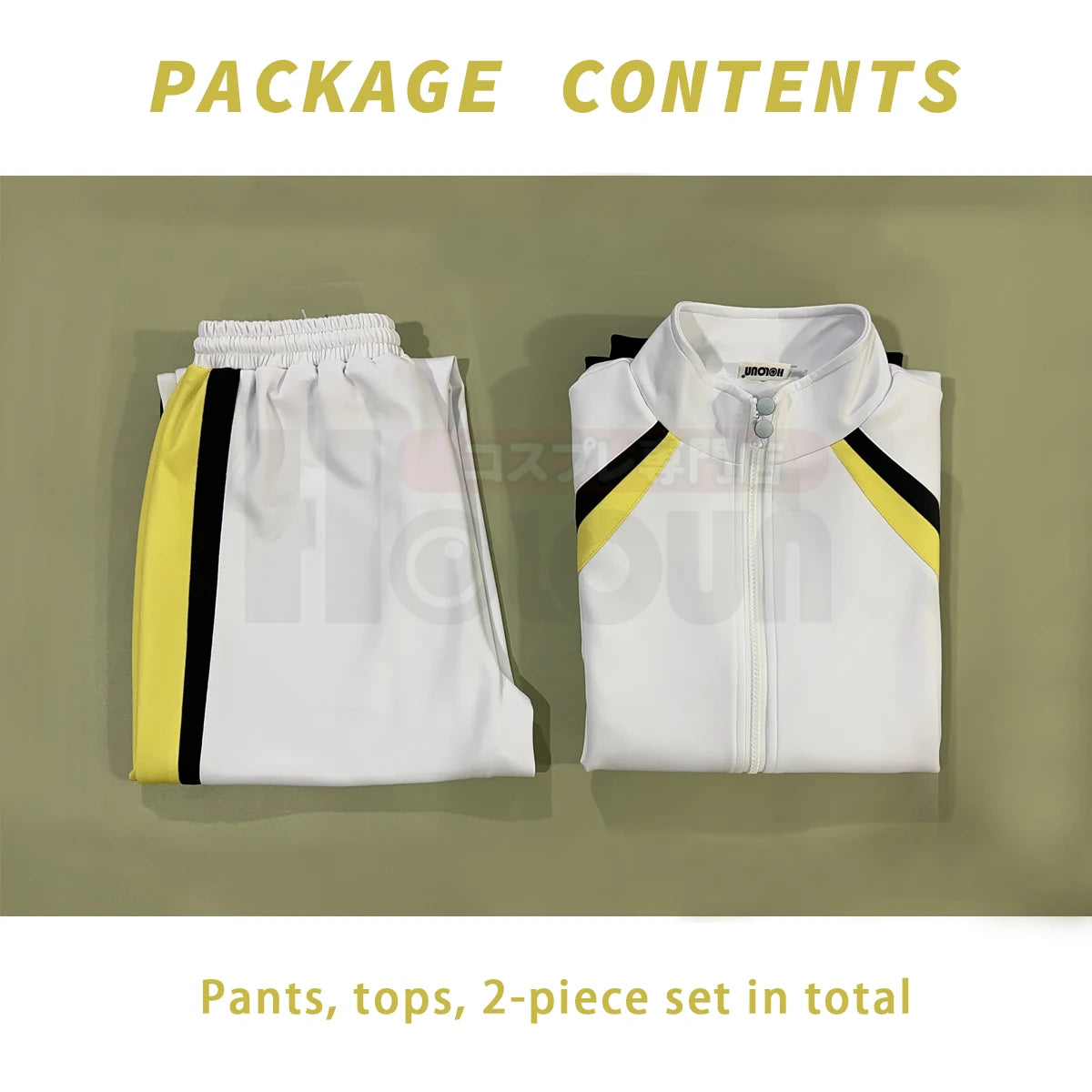 Haikyuu!! Kotaro Bokuto & Keiji Akaashi Cosplay Costume - Fukurodani High School Uniform Embroidered Full-Zip Tracksuit