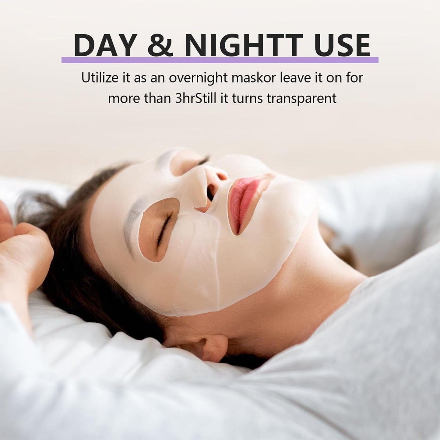 Deep Collagen Jelly Gel Face Mask,Bio-Collagen Facial Mask for Skin | Hydrating Hydrogel Sheet Overnight Mask, Low Molecular Weight Collagen for Lifting, Firming, and Moisturizing