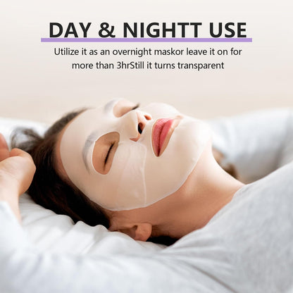 Deep Collagen Jelly Gel Face Mask,Bio-Collagen Facial Mask for Skin | Hydrating Hydrogel Sheet Overnight Mask, Low Molecular Weight Collagen for Lifting, Firming, and Moisturizing