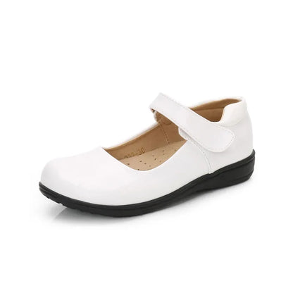 Children's Versatile Leather Shoes for Spring and Autumn - Black Fashion School Uniform Shoes for Girls