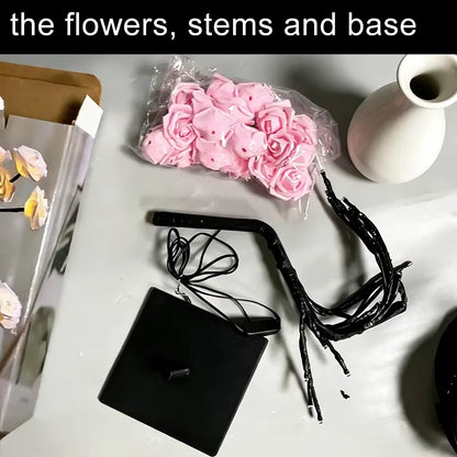 LED Table Lamp Rose Flower Tree USB Night Lights Home Decoration LED Table Lights Parties Xmas Christmas Wedding Bedroom Decor