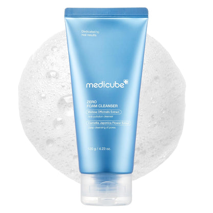 Facial Cleanser Zero Foam Cleanser for Pore & Excess Oil Care | Daily Gentle Cleansing Foam - Excess Sebum Control, Hydration, Pore Minimization, Korean Skincare, Sensitive Skin, 4.23 Oz